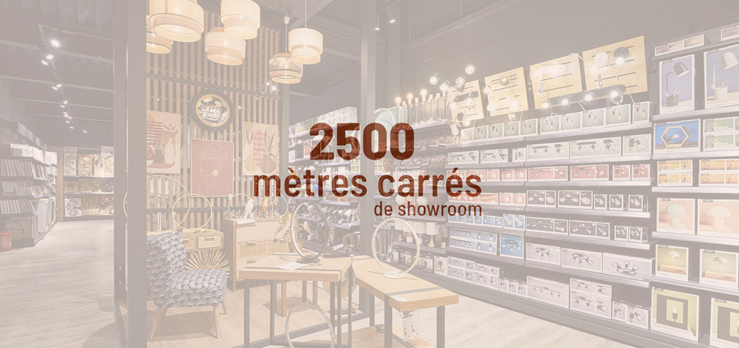 2500 m² de showroom